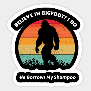 Bigfoot ' Sasquatch's Shampoo Secrets Sticker